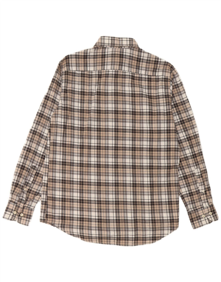 Camisa masculina de flanela Carrera Regular Fit média de algodão xadrez multicolorido
