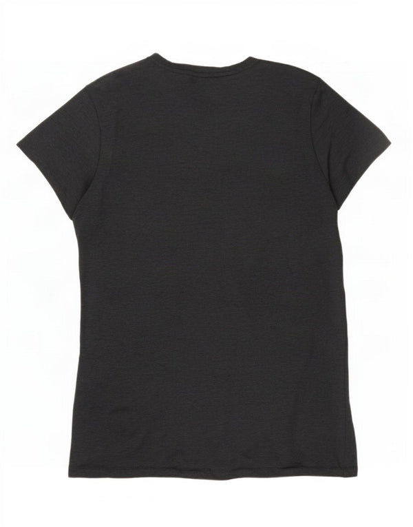 Camiseta feminina Fila Graphic UK 16 grande poliéster manchado cinza