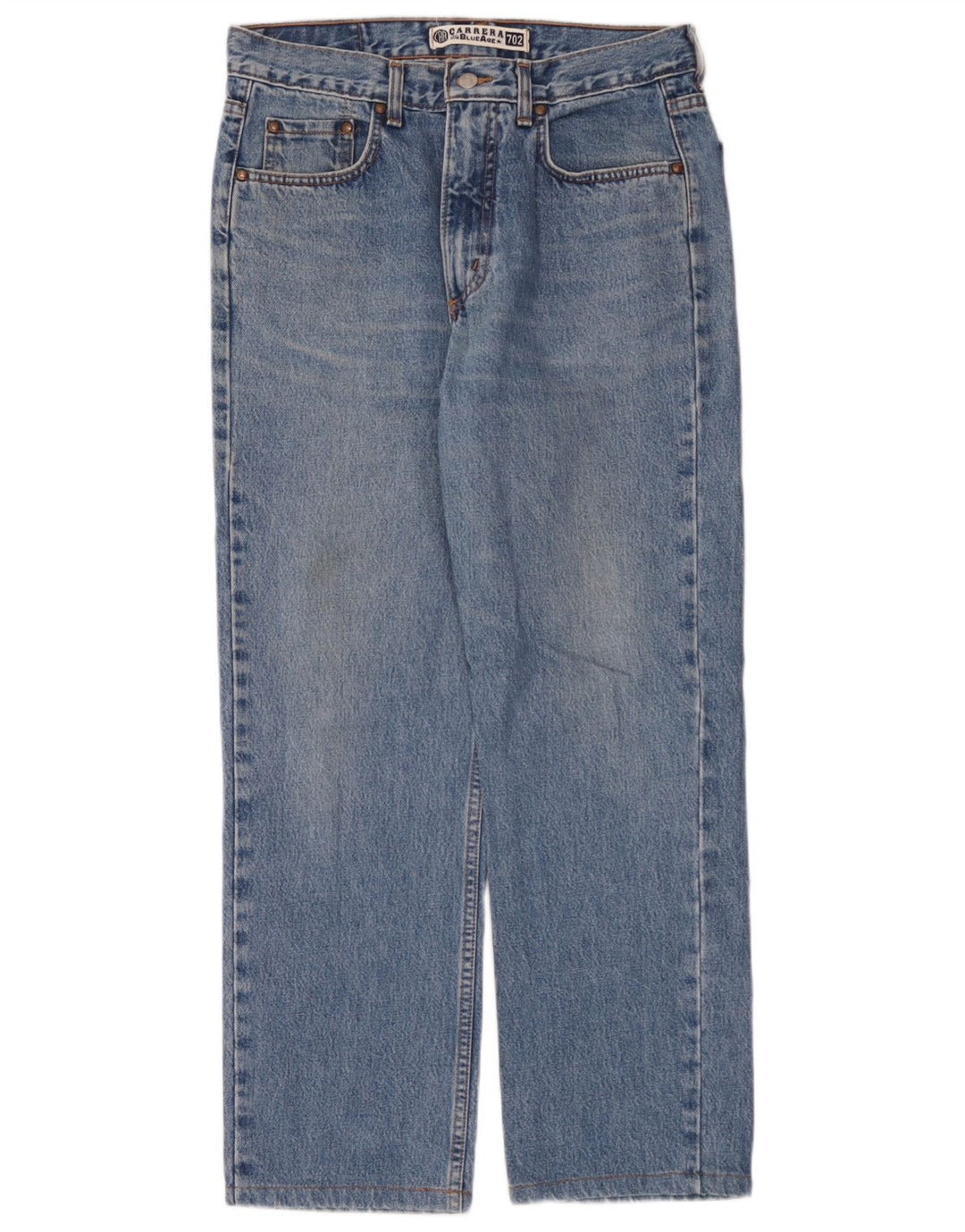 Carrera Masculino 702 Straight Jeans W33 L28 Azul Algodão