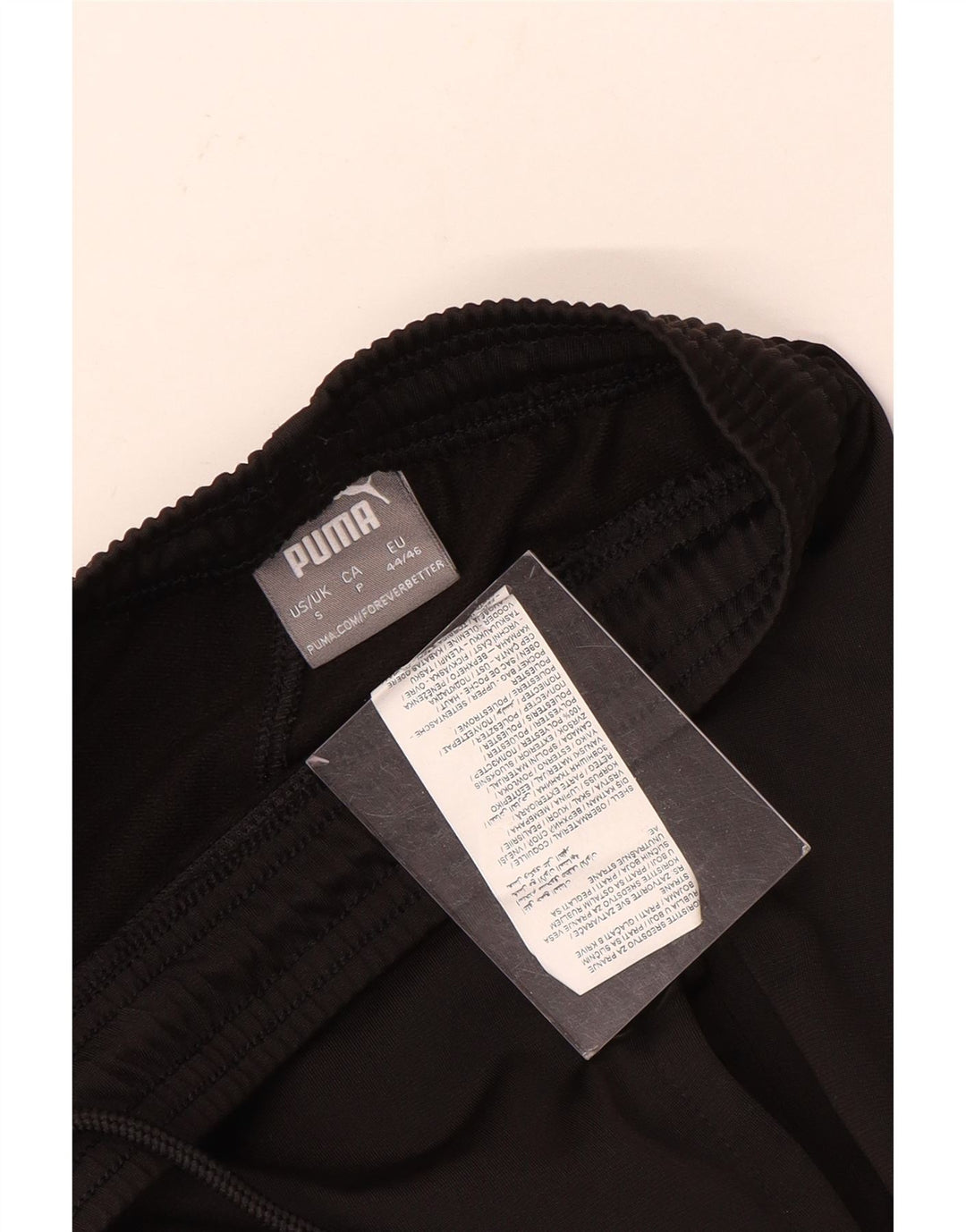 Calça de treino masculina Puma Joggers pequeno poliéster preto