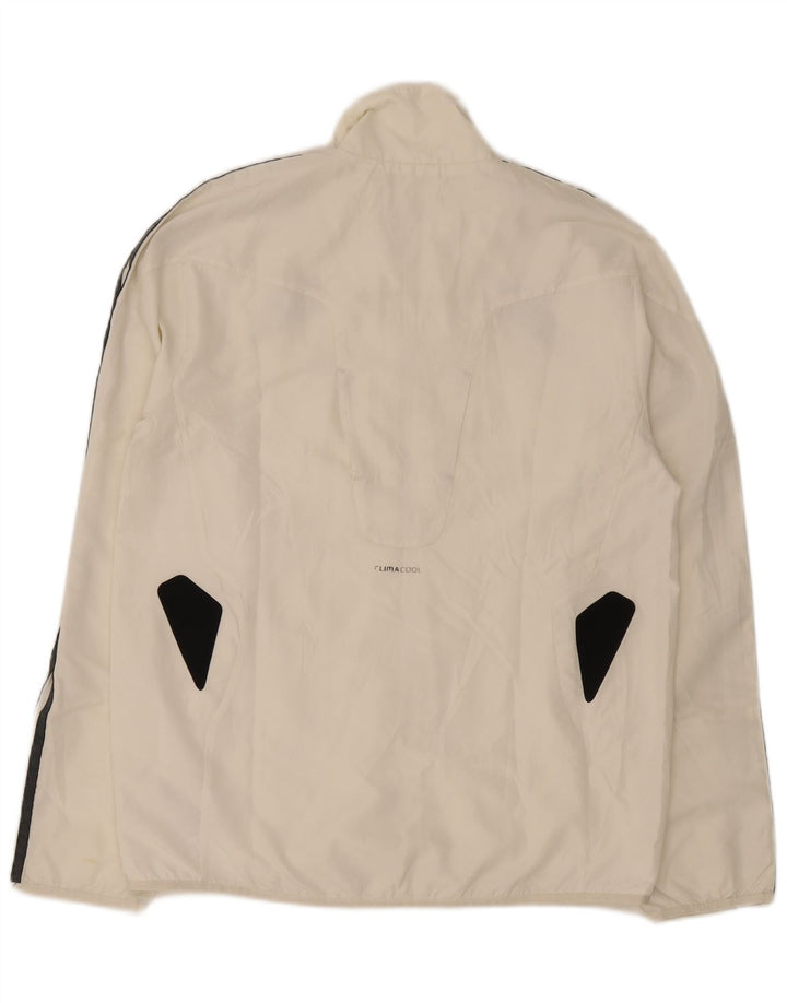 Adidas Mens Climacool Tracksuit Top Jacket Pequeno Branco Colorblock