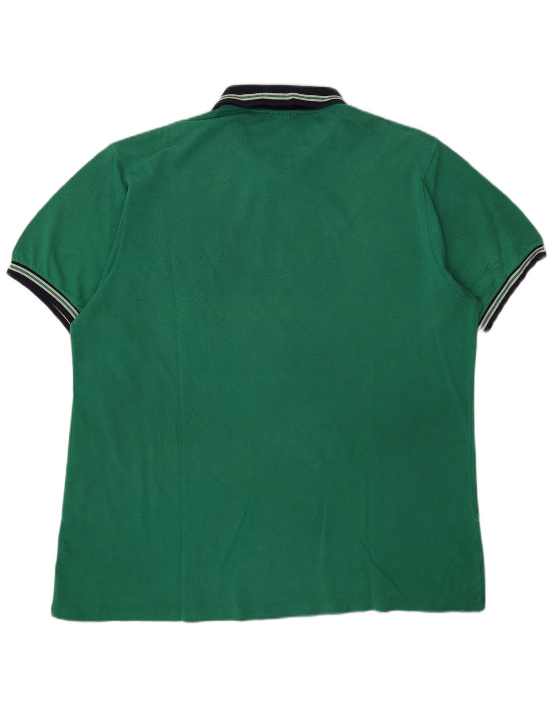 Camisa polo masculina Lacoste tamanho 7 2XL algodão verde