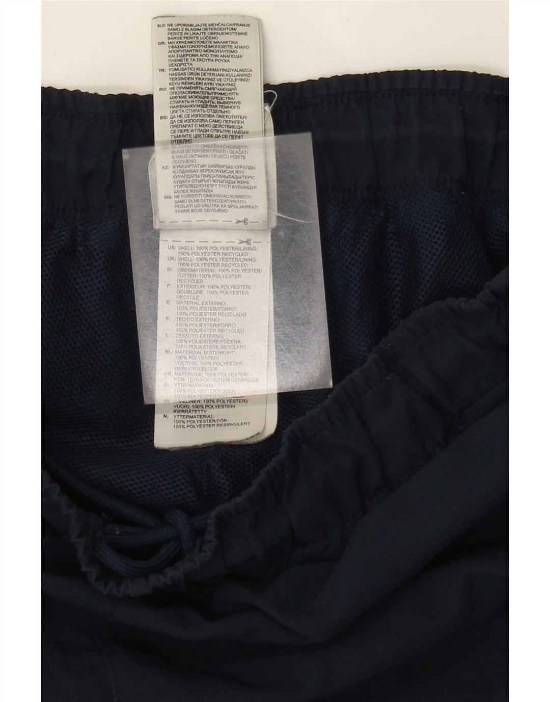 Shorts esportivos masculinos Adidas Climalite grandes poliéster azul marinho