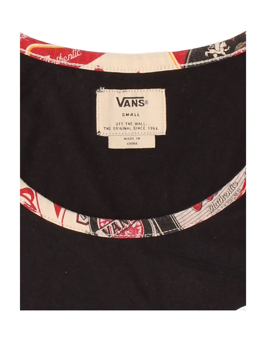 VANS Masculino Graphic Vest Top Pequeno Preto