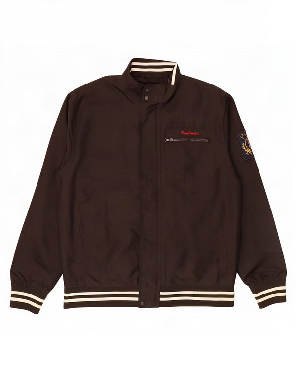Jaqueta de chuva masculina Pierre Cardin UK 44 2XL poliéster preto