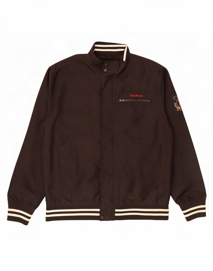 Jaqueta de chuva masculina Pierre Cardin UK 44 2XL poliéster preto