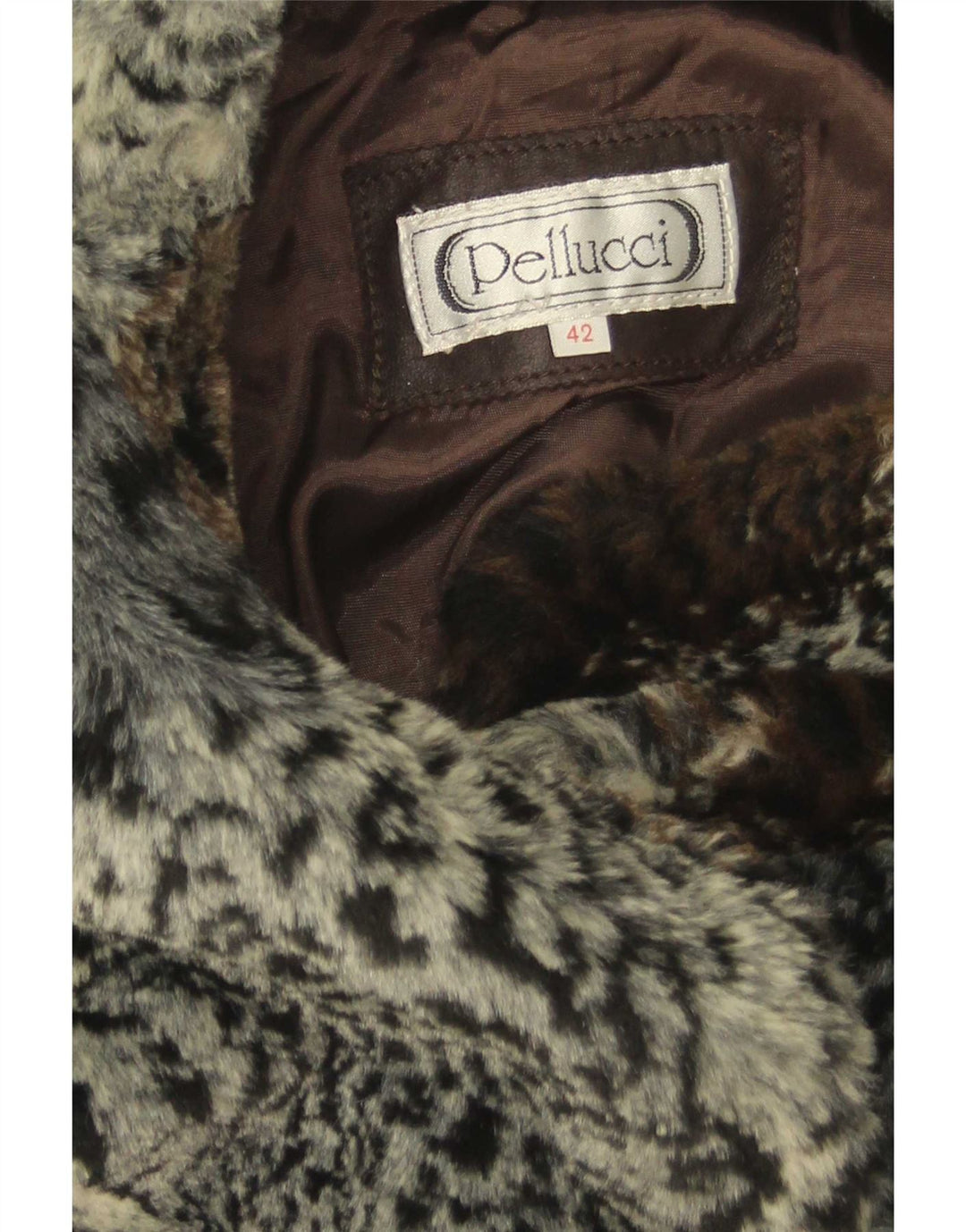 Colete feminino vintage oversized EU 42 grande estampa animal multicolorida