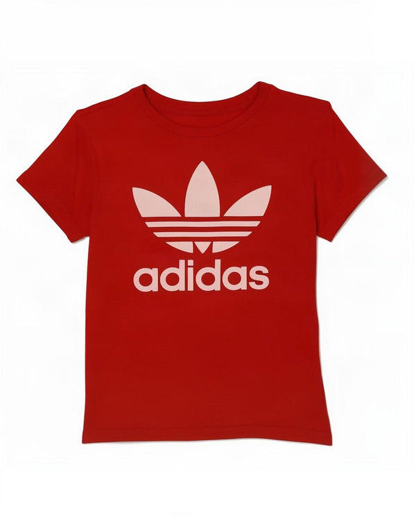 Camiseta Adidas Meninos Graphic Top 10-11 Anos Algodão Vermelho