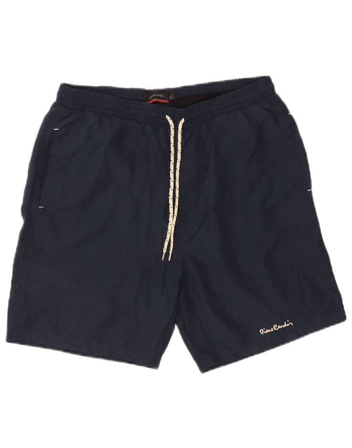 Shorts de natação masculino Pierre Cardin médio azul marinho