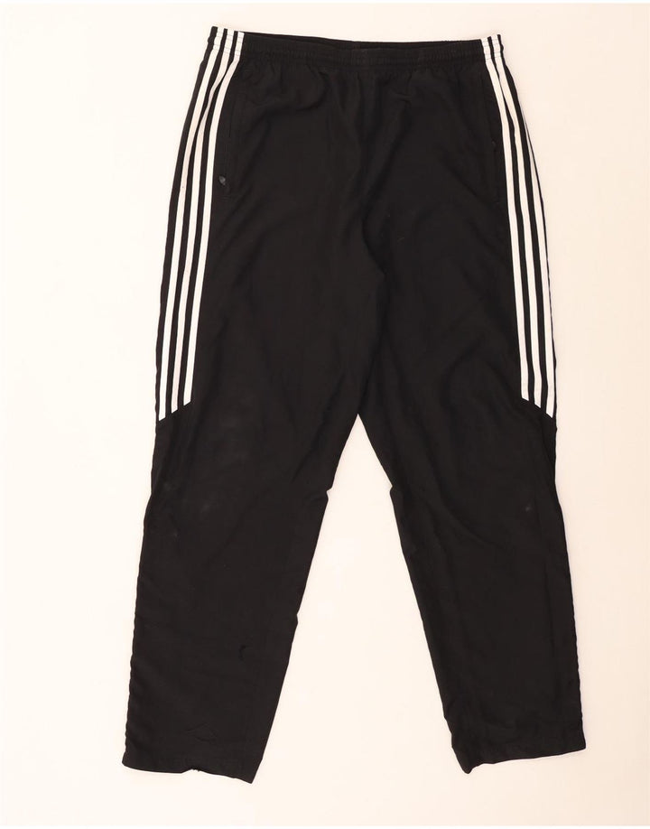 Calça de treino masculina Adidas grande poliéster preto