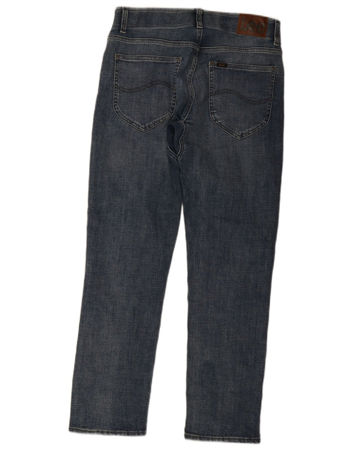 Lee Mens Flex Tapered Straight Jeans W32 L30 Azul Algodão