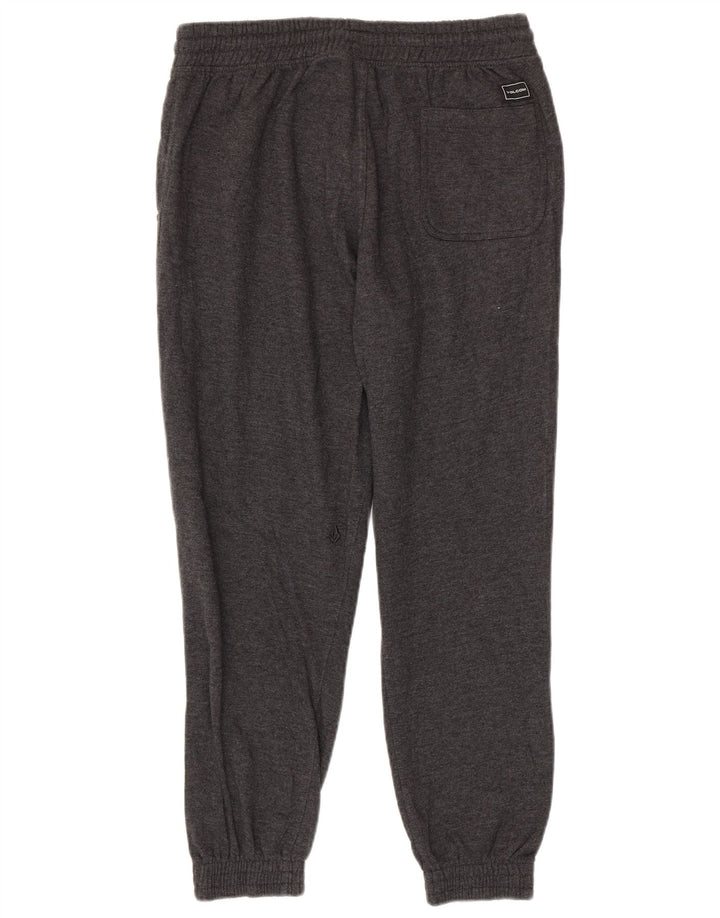 Calça esportiva masculina Volcom Graphic Joggers grande algodão cinza