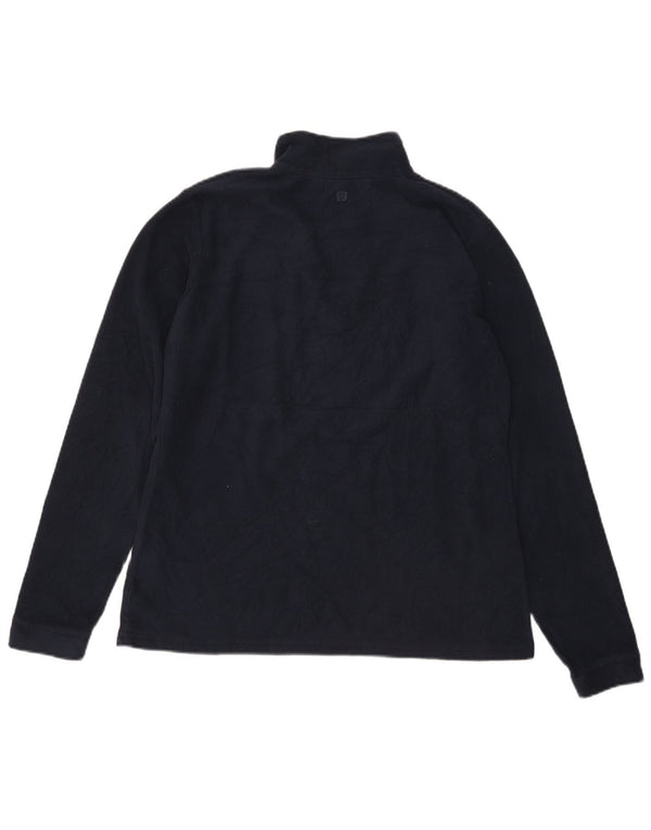 Suéter de lã feminino Mountain Warehouse com zíper e gola UK 14 grande azul marinho
