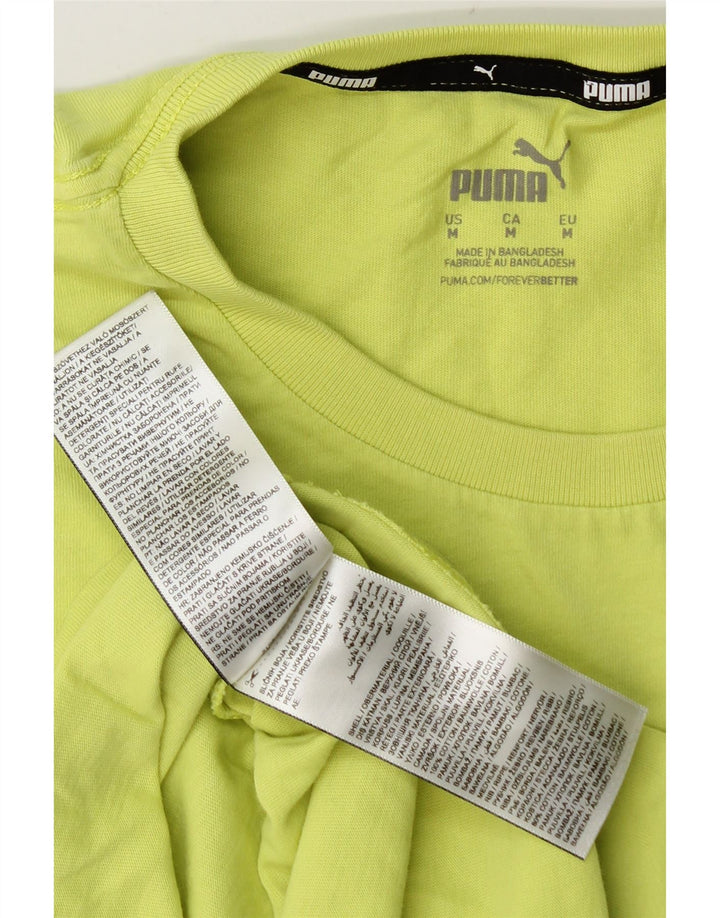 PUMA Mens Graphic Vest Top Médio Algodão Verde