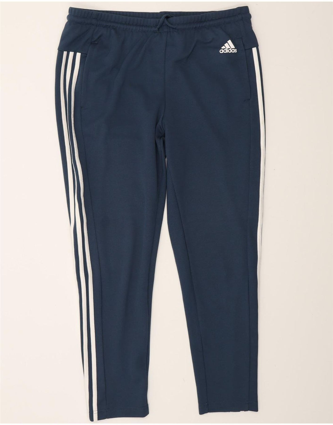Calça de treino feminina Adidas UK 16/18 grande azul marinho