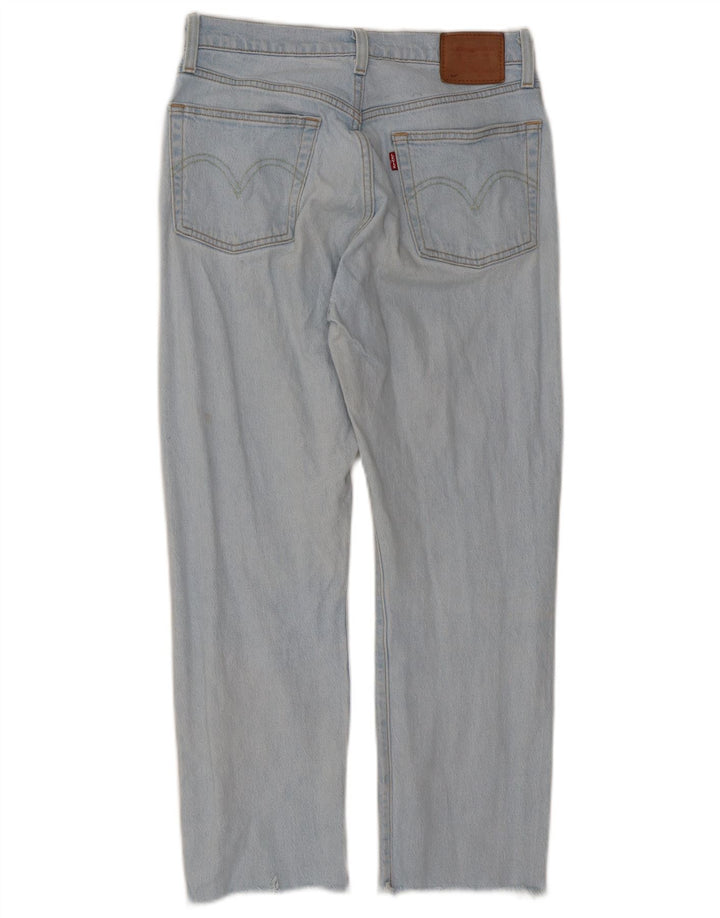 Calça jeans feminina Levi's 501 Straight W27 L26 azul algodão