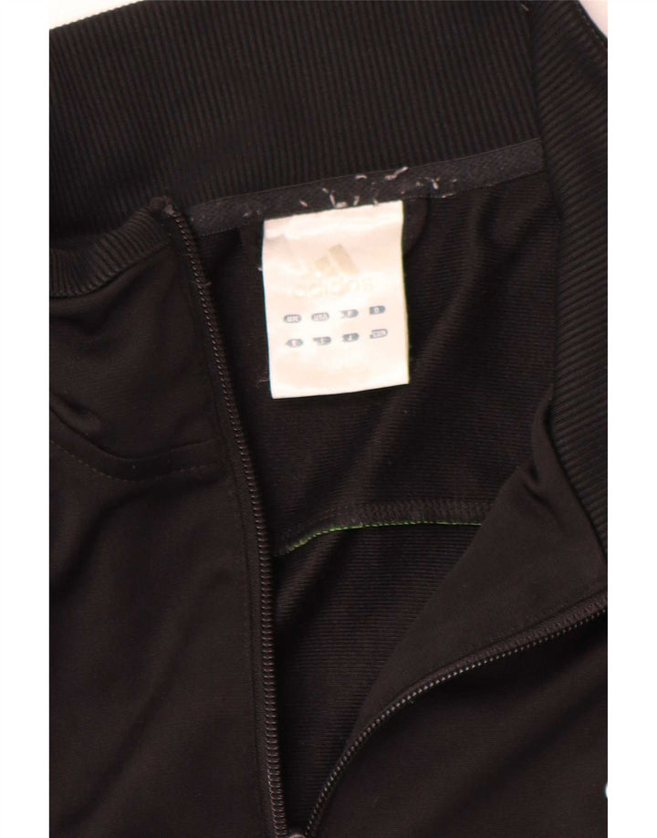 Adidas Mens Tracksuit Top Jacket UK 42/44 Grande Preto Colorblock Poliéster