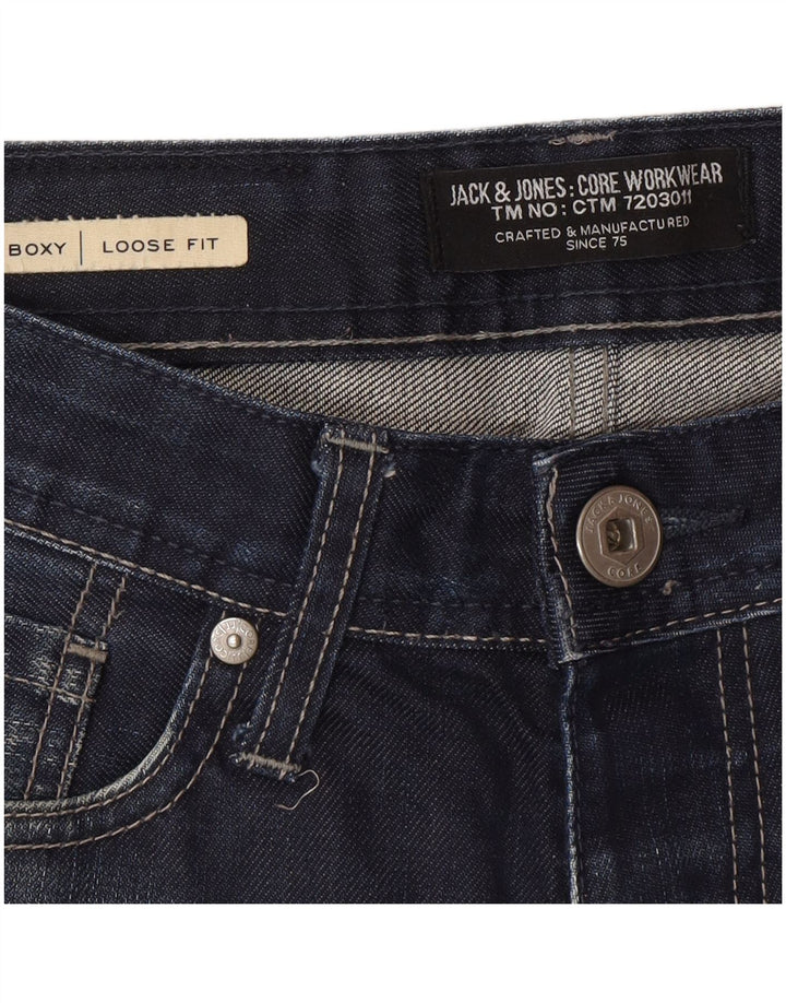 Jack & Jones Masculino Boxy Loose Jeans W28 L30 Azul