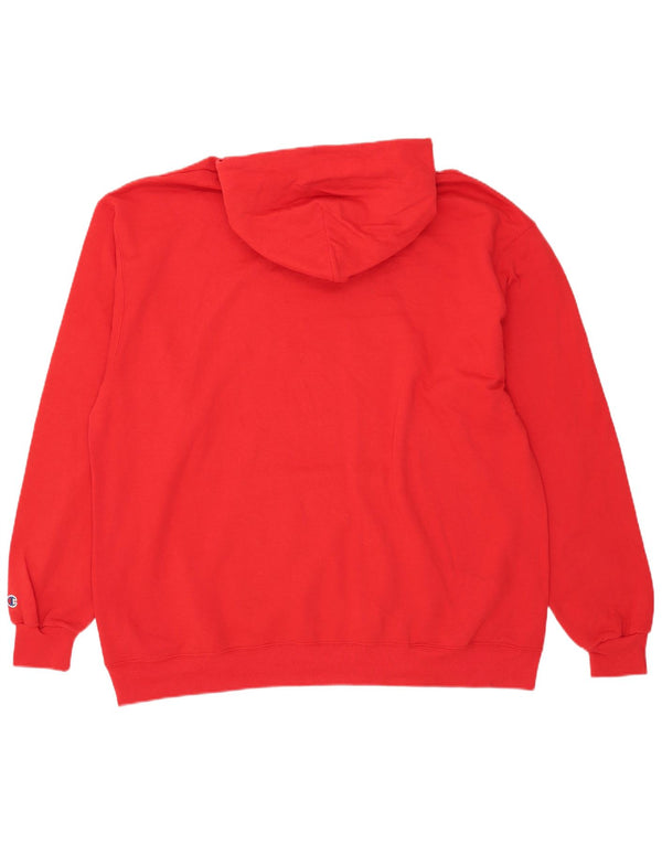 Jumper com capuz gráfico masculino Champion 3XL de algodão vermelho