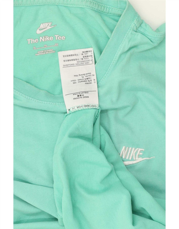 Camiseta masculina Nike Top XL algodão turquesa