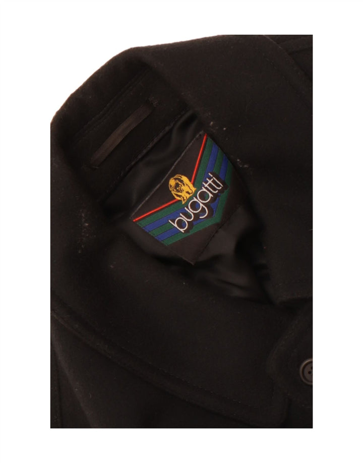 Sobretudo masculino Bugatti UK 38 lã preta média