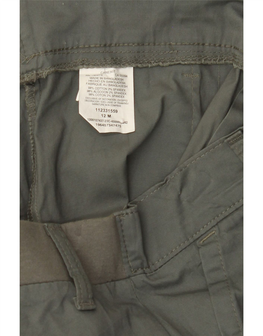 LEE Womens Chino Shorts US 12 Large W34 Grey Cotton Vintage Lee and Second-Hand Lee from Messina Hembry 
