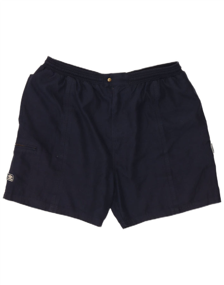 Shorts cargo masculino UMBRO grande W34 azul marinho poliéster