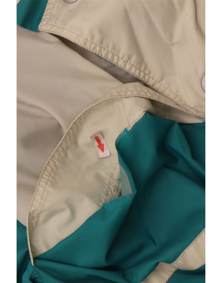 Jaqueta de esqui masculina com capuz K-Way UK 40 poliéster grande colorblock azul