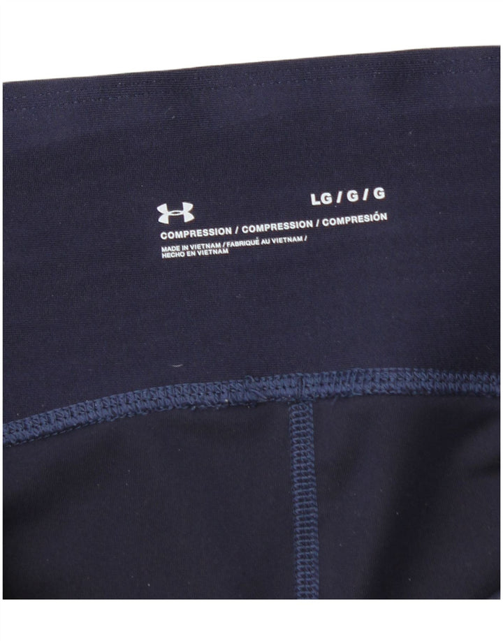 Leggings femininas Under Armour UK 14 grandes azul marinho