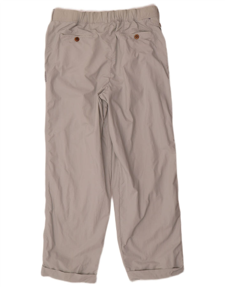 Calça Chino Masculina Tactel W36 L30 Cinza Poliamida