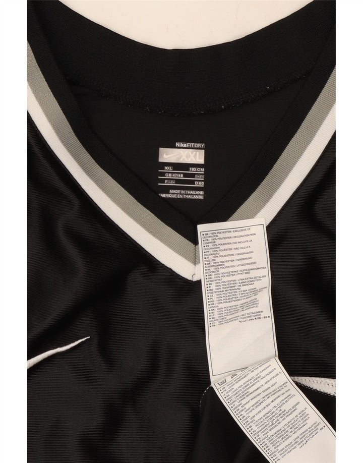 Colete masculino Nike UK 47/48 2XL preto colorblock poliéster