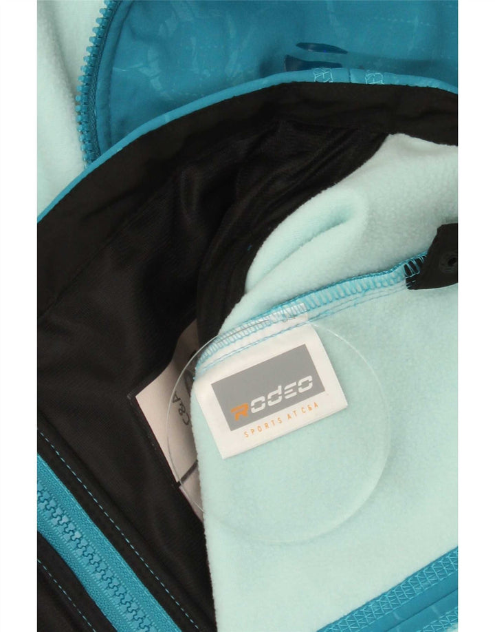Rodeo Womens Tracksuit Top Jacket UK 14/16 Médio Azul Floral Poliéster