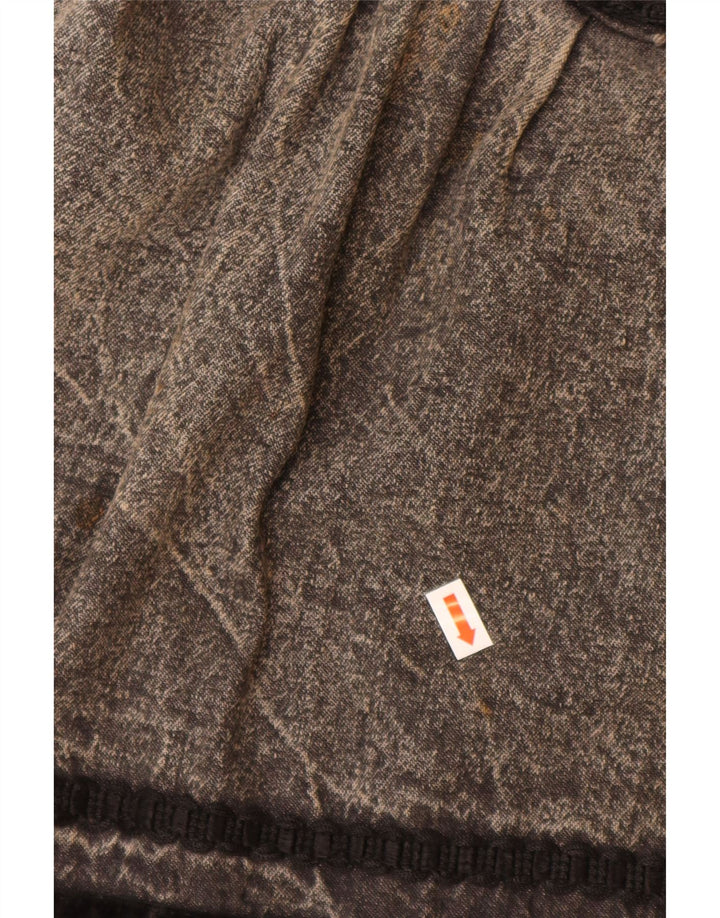 Saia jeans feminina VINTAGE W28 cinza médio