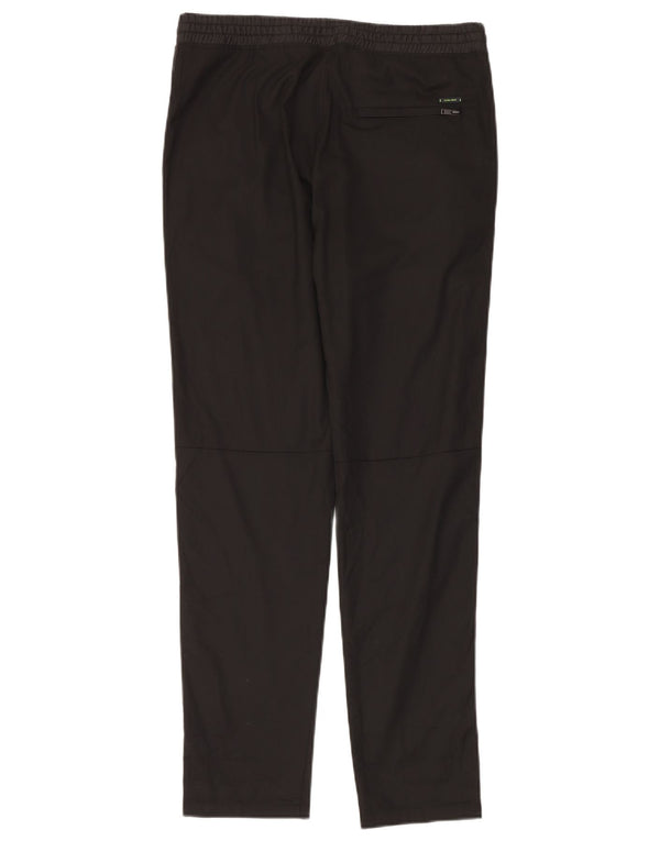 Zara Calça de treino masculina média preta