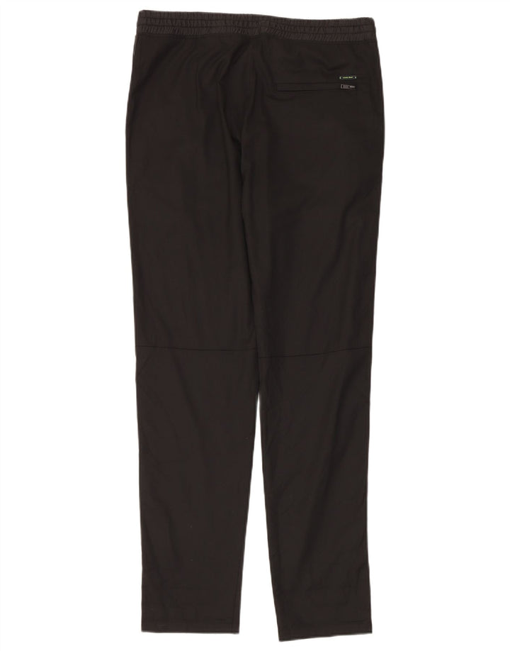 Zara Calça de treino masculina média preta