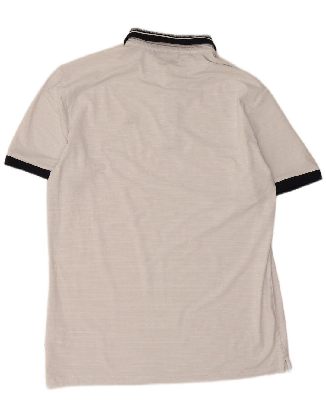 Camisa polo masculina de golfe Calvin Klein, poliéster colorblock branco médio