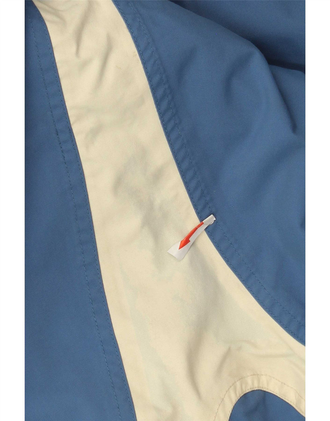 Jaqueta corta-vento masculina Helly Hansen com capuz UK 40 grande bloco colorido azul