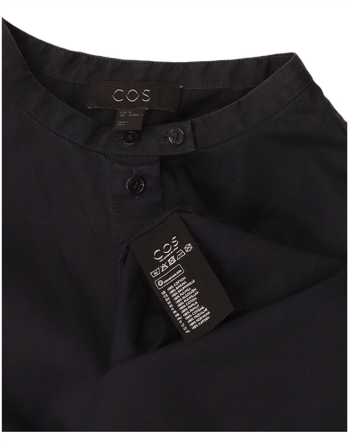Cos vestido camisa feminino oversized UE 36 pequeno algodão azul marinho