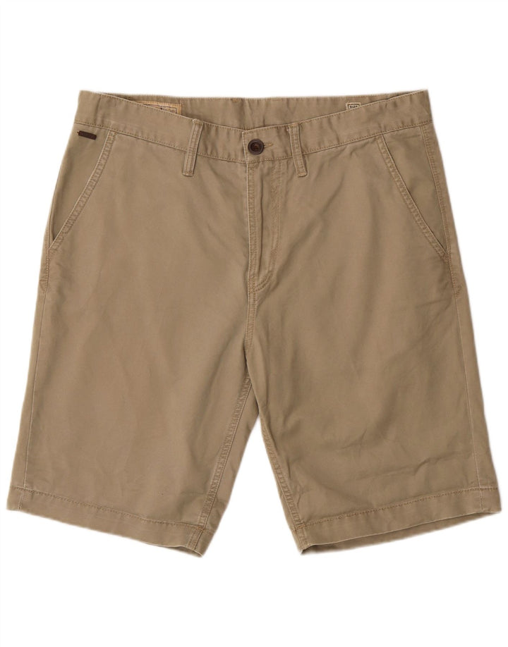 Guess Mens Chino Shorts W33 Algodão Bege Médio
