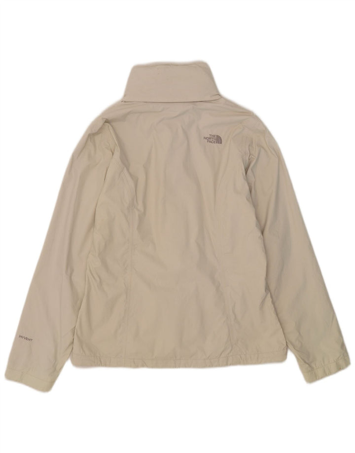 Jaqueta de chuva feminina com capuz The North Face UK 14 nylon branco médio