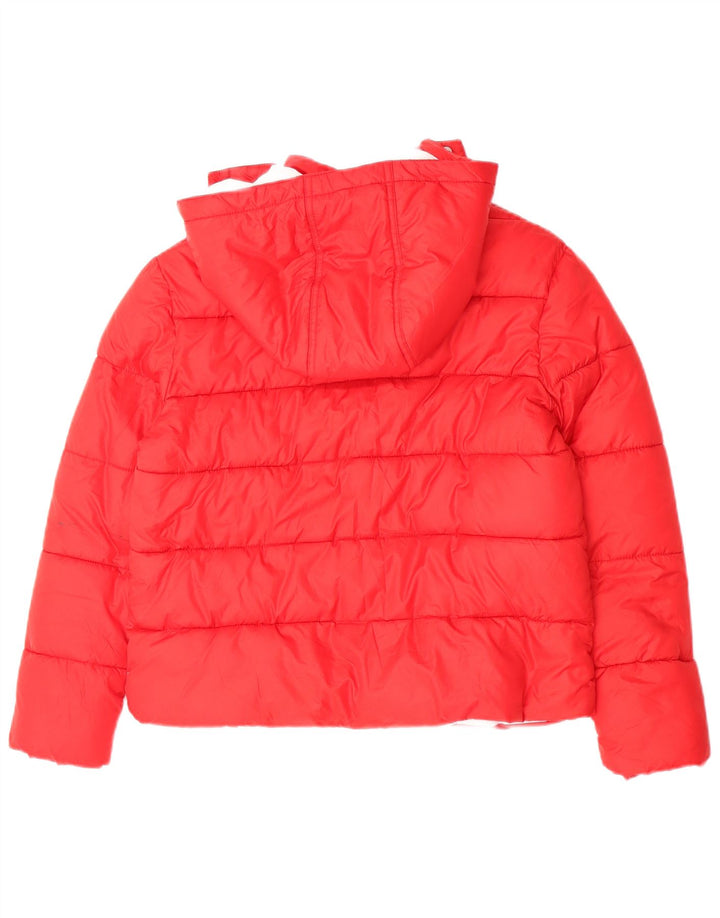 Jaqueta acolchoada com capuz para meninas Levi's 15-16 anos poliéster vermelho