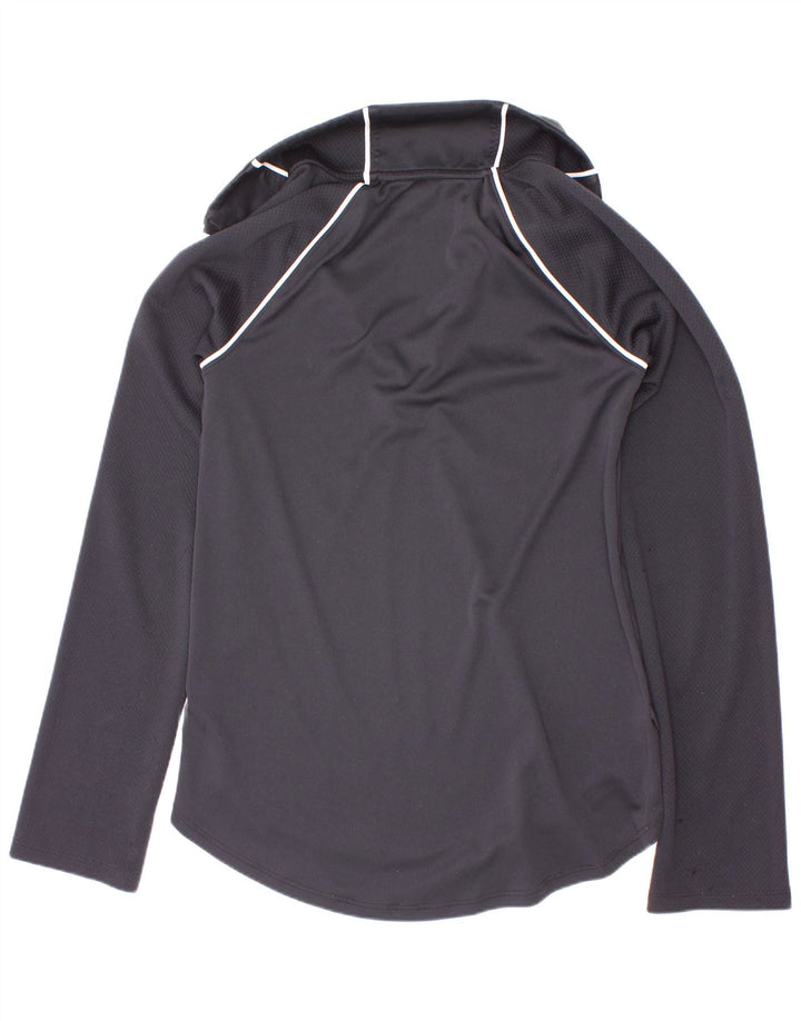 Under Armour Girls Fitted Graphic Top manga comprida 9-10 anos médio preto