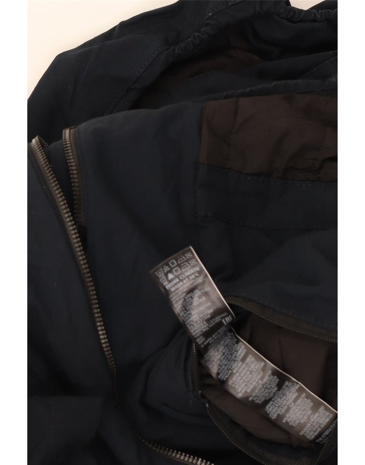 Jaqueta utilitária masculina com capuz Marks & Spencer Reino Unido 38 algodão azul marinho médio