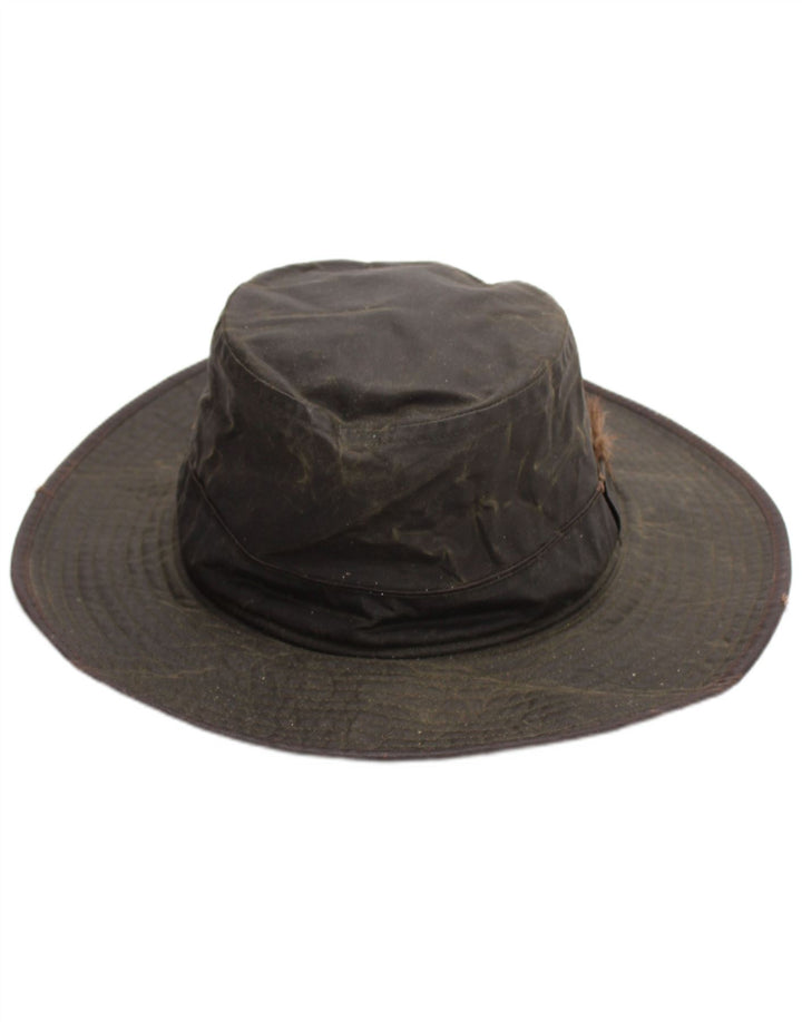 Balde encerado masculino vintage Chapéu grande algodão cáqui
