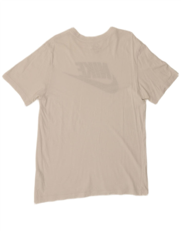 Camiseta Nike masculina gráfica Top médio algodão branco