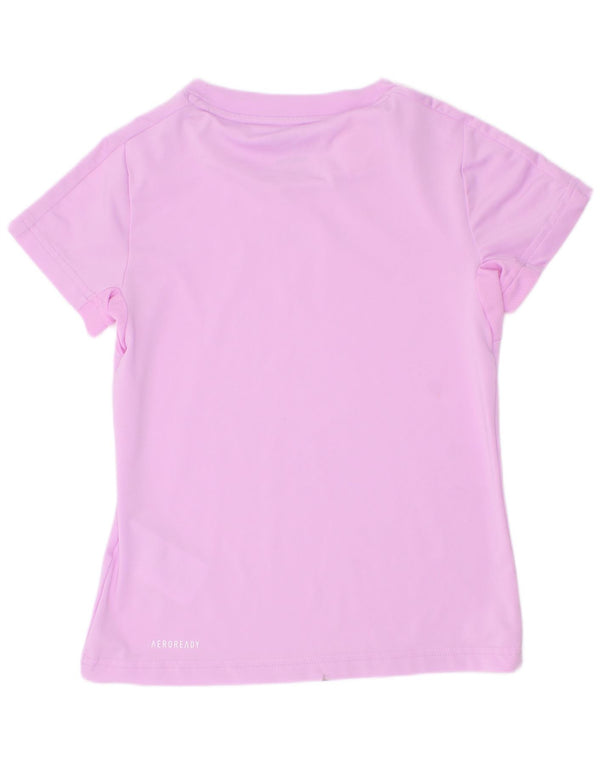 Camiseta Adidas Aeroready Feminina Top 7-8 Anos Roxo Poliéster