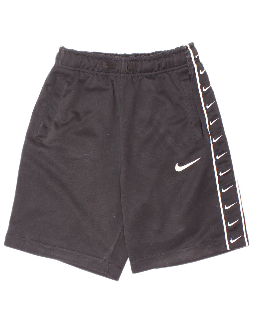 Shorts esportivos gráficos Nike Boys 10-11 anos médio preto poliéster