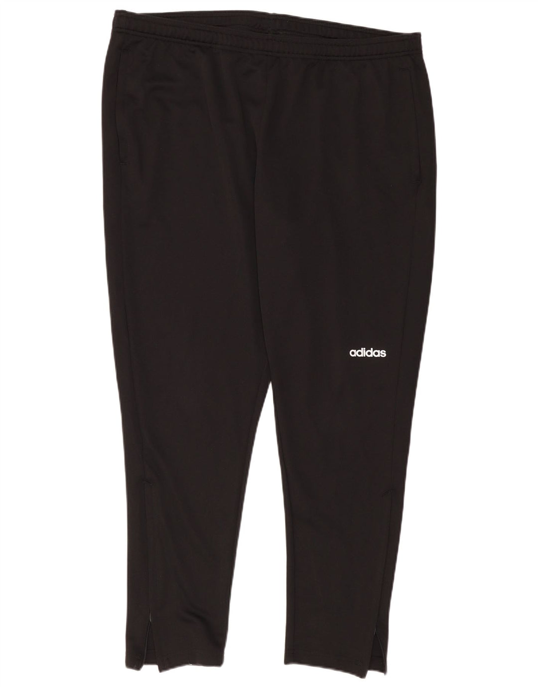 Calças de treino masculinas ADIDAS UK 52/54 2XL poliéster preto