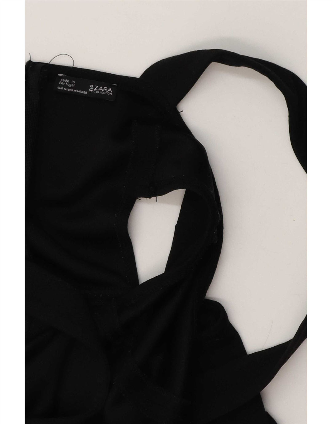 Macacão feminino sem mangas Zara UK 12 médio preto