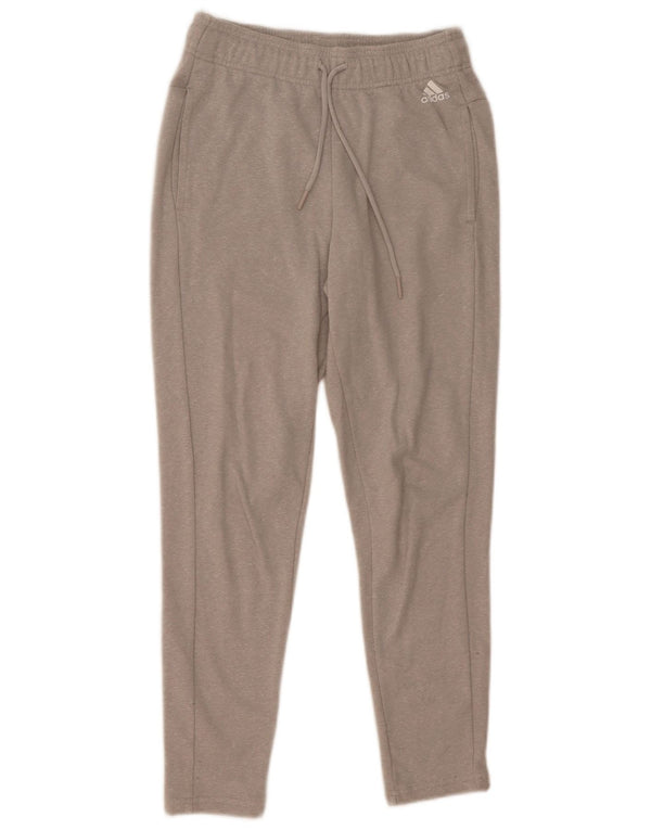 Calças de treino femininas Adidas UK 4/6 XS cinza algodão